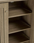 Brassex Inc. Multi Tier Shoe Cabinet with 3 Storage Shelves, image 2