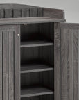 Brassex Inc. Multi Tier Shoe Cabinet with 3 Storage Shelves, image 6