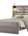 IFDC Charlotte 5 Piece Platform Bedroom Furniture Set in Driftwood Grey, image 4