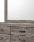 IFDC Charlotte 5 Piece Platform Bedroom Furniture Set in Driftwood Grey, image 6