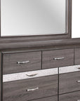 IFDC Harper Seville 5 Piece Storage Platform Bedroom Furniture Set in Weathered Grey, image 7