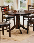 IFDC Enderby 5 Piece Round Pedestal Dining Room Furniture Set, image 1