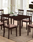 IFDC Castlegar 7 Piece Extendable Rectangular Dining Room Furniture Set, image 4