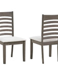 IFDC Kimberley 7 Piece Antique Grey Rectangular Dining Room Furniture Set, image 7