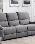 IFDC Mississauga Grey Fabric Power Recliner Living Room Collection, image 5
