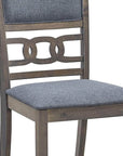 IFDC Coalhurst 5 Piece Round Rubber Wood and Wood Veneers Dining Room Furniture Set, image 7