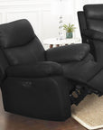Levoluxe Aveon 38.5" Pillow Top Arm Reclining Chair in Leather Match, image 1