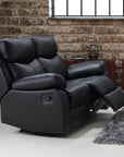 Levoluxe Aveon 62" Pillow Top Arm Reclining Loveseat in Leather Match, image 1