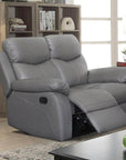 Levoluxe Aveon 62" Pillow Top Arm Reclining Loveseat in Leather Match, image 4