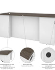 Modubox Norma 71W Desk Shell, image 14