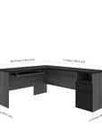 Modubox Norma 71W L Shaped Desk, image 6