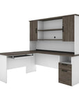 Modubox Norma 71W L Shaped Desk with Hutch, image 13
