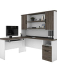 Modubox Norma 71W L Shaped Desk with Hutch, image 15