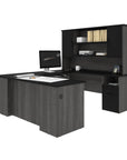 Modubox Norma 71W U Or L Shaped Executive Desk with Hutch, image 2