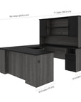 Modubox Norma 71W U Or L Shaped Executive Desk with Hutch, image 5