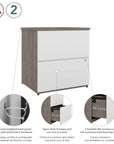 Modubox Universel 28W Standard 2 Drawer Lateral File Cabinet, image 56