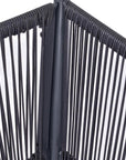 Aosom 4 Piece Outdoor Patio Metal and Rattan Wicker Conversation Set in Light Grey, image 7