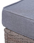 Aosom 5 Piece Outdoor Patio Rattan Wicker 2 Person Deep Seating Conversation Set in Deep Grey, image 14
