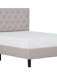 Primo International Ellie Upholstered Grey Platform Bed, image 1