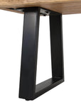 Primo International Kiel Wood Dining Bench in Brown and Black, image 4