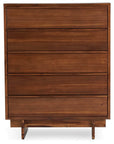 Rustic Classics Jasper Reclaimed Wood 5 Drawer Chest in Brown, image 2
