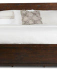 Rustic Classics Whistler Reclaimed Wood Platform Bed with 4 Storage Drawers in Brown, image 5