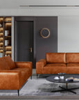 Primo International Fresno 2 Piece Sofa and Loveseat Set in Rustic Light Brown, image 1