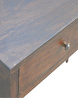 2 Drawer Walnut Hallway Console