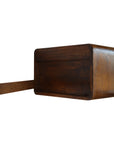 Floating Curved Chestnut Nightstand