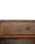 Chestnut Curve Floating Nightstand