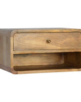 Floating Curve Open Slot Nightstand