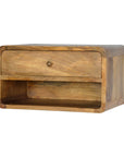 Floating Curve Open Slot Nightstand