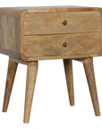 Curved Oak-ish Nightstand
