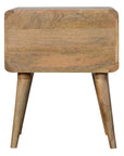 Curved Oak-ish Nightstand