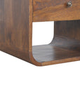 Chestnut Curved Edge Nightstand