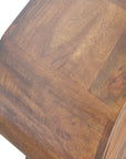 Chestnut Circular Nightstand