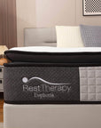 Rest Therapy 14 Inch Euphoria Cooling Pillow Top Plush Hybrid Pocket Coil Mattress with Cool Gel Memory Foam, image 5