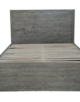 Rustic Classics Whistler Reclaimed Wood Platform Bed with 4 Storage Drawers in Grey, image 4