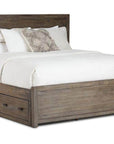 Rustic Classics Whistler 4 Piece Reclaimed Wood Storage Platform Bedroom Furniture Set in Grey, image 9