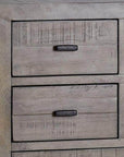 Rustic Classics Whistler 5 Piece Reclaimed Wood Storage Platform Bedroom Furniture Set in Grey, image 13