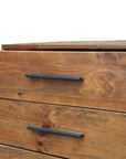 Rustic Classics Blackcomb Reclaimed Wood and Metal 6 Drawer Chest in Coffee Bean, image 15