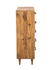 Rustic Classics Cypress Reclaimed Wood 5 Drawer Chest in Spice, image 4