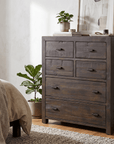Rustic Classics Drawer Chest Whistler Reclaimed Wood 6 Drawer Chest in Brown