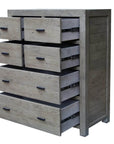 Rustic Classics Whistler Reclaimed Wood 6 Drawer Chest in Grey, image 7