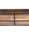 Rustic Classics Blackcomb Reclaimed Wood and Metal 6 Drawer Dresser in Coffee Bean, image 15