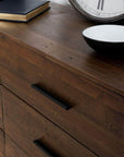 Rustic Classics Blackcomb Reclaimed Wood and Metal 6 Drawer Dresser in Coffee Bean, image 3