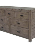 Rustic Classics Whistler Reclaimed Wood 7 Drawer Dresser in Grey, image 6