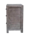 Rustic Classics Whistler Reclaimed Wood 3 Drawer Nightstand in Grey, image 9