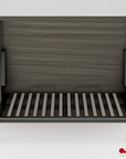 True Contemporary Heidi II Brown Horizontal Murphy Wall Pull Down Bed, image 9