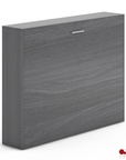 True Contemporary Heidi II Rustic Grey Horizontal Murphy Wall Pull Down Bed, image 7